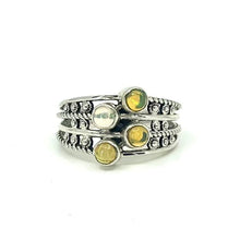 Load image into Gallery viewer, Nicky Butler SS Ethiopian Opal Offset Band Ring