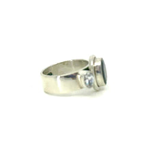 Load image into Gallery viewer, Nicky Butler SS Garnet Gem &amp; CZ Band Ring