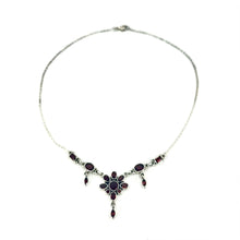 Load image into Gallery viewer, Nicky Butler SS Garnet Gemstone Drop Necklace