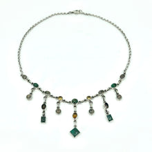 Load image into Gallery viewer, Nicky Butler SS Eilat Multi Gem Chandelier Drop Necklace