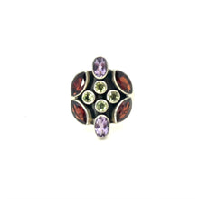 Load image into Gallery viewer, Nicky Butler SS Garnet Multi Gem Ring