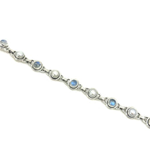 Load image into Gallery viewer, Nicky Butler SS Moonstone &amp; FWP Line Bracelet