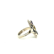 Load image into Gallery viewer, Nicky Butler SS Amethyst Multi Gem Crest Ring