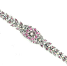 Load image into Gallery viewer, Nicky Butler Fashion Pink &amp; Multi Crystal Flower Bracelet