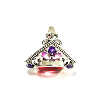 Load image into Gallery viewer, Nicky Butler SS Watermelon Quartz Multi Gem Butterfly Ring