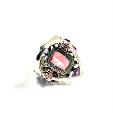 Load image into Gallery viewer, Nicky Butler SS Watermelon Quartz Multi Gem Butterfly Ring