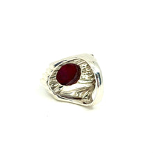 Load image into Gallery viewer, Nicky Butler SS Ruby Red Corundum Deco Ring