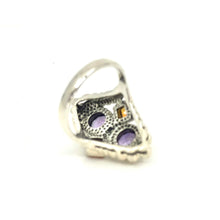 Load image into Gallery viewer, Nicky Butler SS Amethyst Multi Gem Caviar Bead Ring
