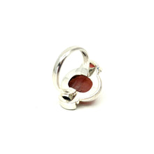 Load image into Gallery viewer, Nicky Butler SS Rhodochrosite &amp; Garnet Gem Ring