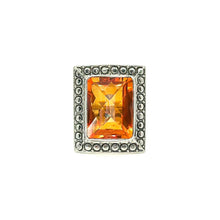 Load image into Gallery viewer, Nicky Butler SS Honey Quartz Rectangular Gem Ring