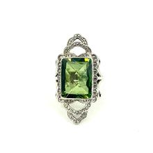 Load image into Gallery viewer, Nicky Butler SS Green Quartz Gem Ribbon Ring