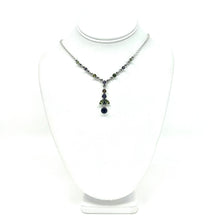Load image into Gallery viewer, Nicky Butler SS Amethyst Cabochon Multi Gem Drop Necklace