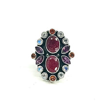 Load image into Gallery viewer, Nicky Butler SS Ruby Red Corundum Multi Gem Ring (Copy)