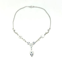 Load image into Gallery viewer, Nicky Butler SS Sky Blue Topaz Multi Gem Flower Drop Necklace