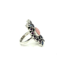 Load image into Gallery viewer, Nicky Butler SS Rhodochrosite Multi Gem Ring