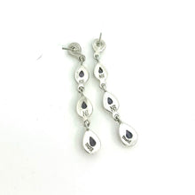 Load image into Gallery viewer, Nicky Butler SS Amethyst Gem Lineal Drop Earrings