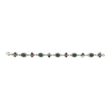 Load image into Gallery viewer, Nicky Butler SS Garnet Multi Gem Cabochon Bracelet
