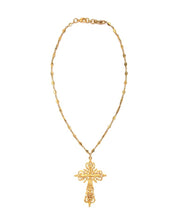Load image into Gallery viewer, Nicky Butler Fashion Gold-Tone Renaissance Cross Necklace