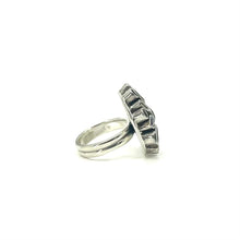 Load image into Gallery viewer, Nicky Butler SS Garnet Multi Gem Bold Flower Ring