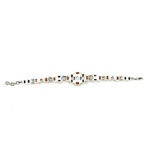 Load image into Gallery viewer, Nicky Butler SS Carnelian Multi Gem Deco Bracelet