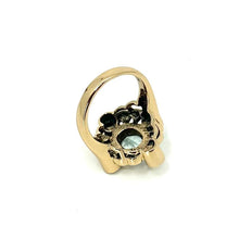 Load image into Gallery viewer, Nicky Butler Bronze Aqua Quartz Multi Gem Openwork Ring