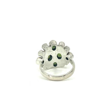 Load image into Gallery viewer, Nicky Butler SS Green Tourmaline &amp; Garnet Gem Ring