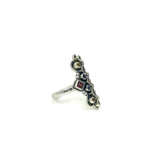Load image into Gallery viewer, Nicky Butler SS Garnet Multi Gem Shield Ring