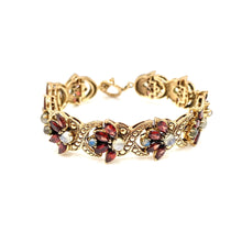 Load image into Gallery viewer, Nicky Butler Bronze Garnet Multi Gem Toggle Bracelet