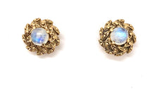 Load image into Gallery viewer, Nicky Butler Bronze Rainbow Moonstone Garland Earrings