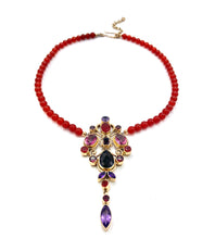 Load image into Gallery viewer, Nicky Butler Bronze Pink Quartz Multi Gem Drop Necklace