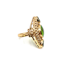 Load image into Gallery viewer, Nicky Butler Bronze Peri Green Quartz Multi Gem Ring