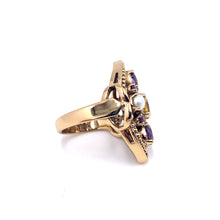 Load image into Gallery viewer, Nicky Butler Bronze Amethyst Multi Gem Ring