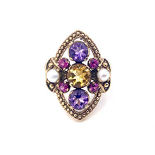 Load image into Gallery viewer, Nicky Butler Bronze Amethyst Multi Gem Ring