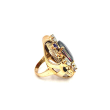 Load image into Gallery viewer, Nicky Butler Bronze Red Quartz Multi Gem Bold Ring