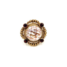 Load image into Gallery viewer, Nicky Butler Bronze Blush Ribbon Quartz Multi Gem Round Ring