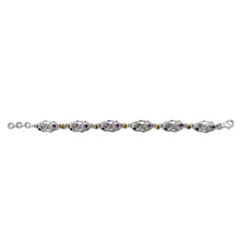 Load image into Gallery viewer, Nicky Butler SS Citrine Multi Gem Leaf &amp; Vine Bracelet