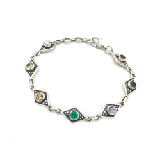 Load image into Gallery viewer, Nicky Butler SS Amethyst Multi Gem Classic Bracelet