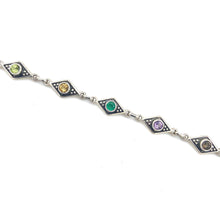 Load image into Gallery viewer, Nicky Butler SS Amethyst Multi Gem Classic Bracelet