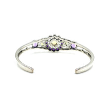 Load image into Gallery viewer, Nicky Butler SS Amethyst Multi Gem Flower Cuff