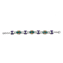 Load image into Gallery viewer, Nicky Butler SS Green Chalcedony Multi Gem Bracelet