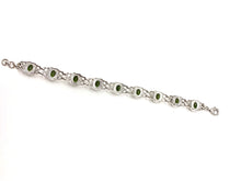 Load image into Gallery viewer, Nicky Butler SS Olivine Quartz Doublet Oval Line Bracelet