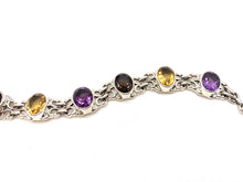 Load image into Gallery viewer, Nicky Butler SS Amethyst Multi Gem Oval Bracelet