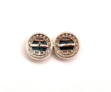 Load image into Gallery viewer, Nicky Butler SS Labradorite &amp; Clear CZ Stud Earrings
