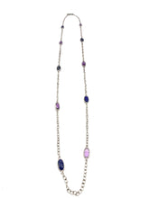 Load image into Gallery viewer, Nicky Butler Sterling Silver Lapis &amp; Amethyst 36” Gem Station Necklace