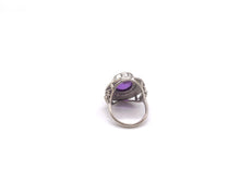 Load image into Gallery viewer, Nicky Butler SS Purple Quartz Bold Oval Flower Ring