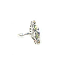 Load image into Gallery viewer, Nicky Butler SS Amethyst Multi Gem Marquise Ribbon Ring