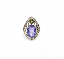 Load image into Gallery viewer, Nicky Butler Sterling Silver Lavender Quartz Doublet Multi Gem Ring