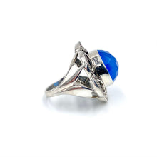 Load image into Gallery viewer, Nicky Butler SS Blue Chalcedony Round Gem Ring