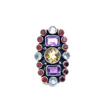 Load image into Gallery viewer, Nicky Butler SS Citrine Multi Gem Knuckle Ring