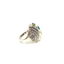 Load image into Gallery viewer, Nicky Butler SS Peridot Multi Gem Dome Ring